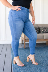 Judy Blue Amanda Pull on Release Hem Skinny Jeans