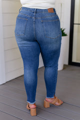 Judy Blue Control Top Side Slit Skinny Jeans