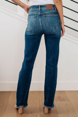 Judy Blue Morgan Distressed Straight Jeans