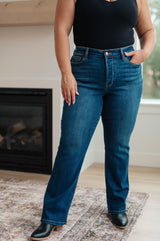 Judy Blue Pippa Button Fly Straight Jeans