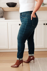Judy Blue Rowena Pull On Double Cuff Slim Jeans