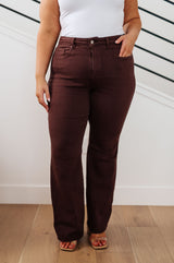 Judy Blue Sienna Control Top Flare Jeans in Espresso