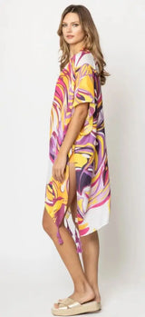 PREORDER: Tropical Palm Print Kimono in Two Colors