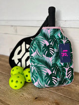 PREORDER: Pickleball Paddle Cover in Tropical Palm