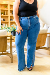 Judy Blue Split Hem Straight Jeans
