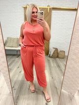 Relaxing Weekend Sleeveless Jumpsuit in 2 colors