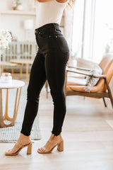 Judy Blue Ebony High Rise Tummy Control Skinny Jeans