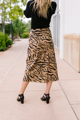 Eye Of The Tiger Midi Skirt