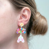 PREORDER: Happy Easter Bunny Tail Dangle Earrings