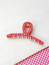 PREORDER: Gingham Ribbon Hair Clip in Two Colors