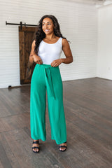 On The Other Side Wide Leg Pants in Green