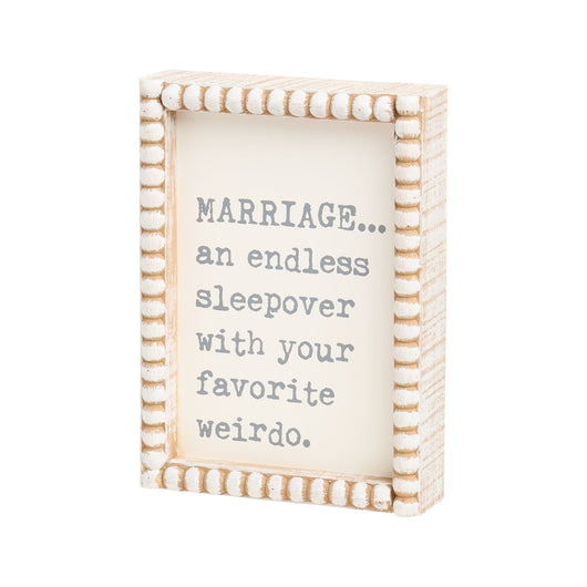 PREORDER: Marriage Beaded Box Sign