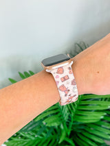 PREORDER: Chocolate Bunny Printed Silicone Smart Watch Band