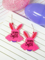 PREORDER: Hoppy Easter Bunny Dangle Earrings