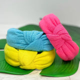 PREORDER: Neon Terry Knotted Headbands in Three Colors